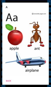 play sound and show image onclick on alphabet letter
